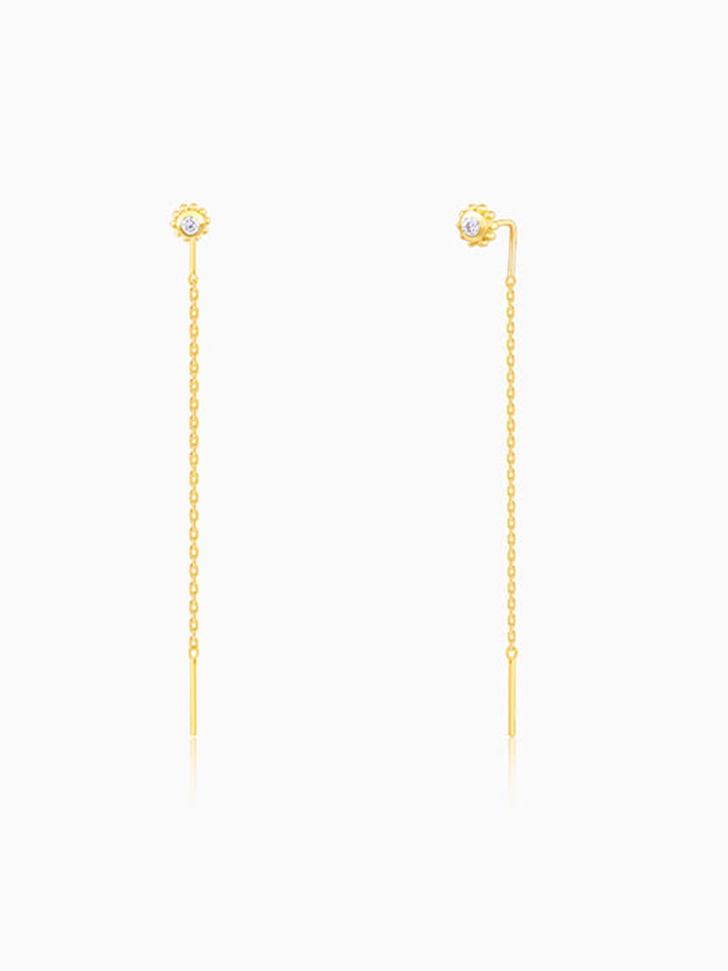 Golden Bling Sui Dhaga Earrings