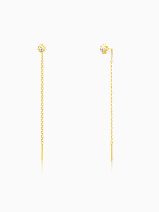 Golden Bling Sui Dhaga Earrings