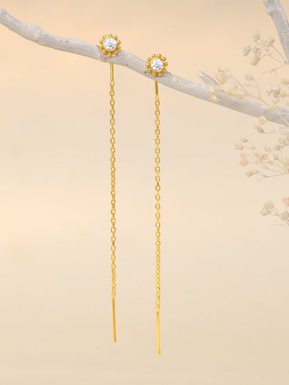 Golden Bling Sui Dhaga Earrings