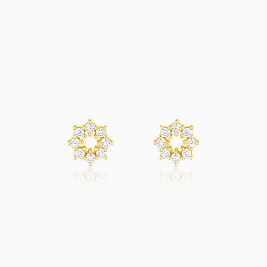 Golden Sparkling Earrings