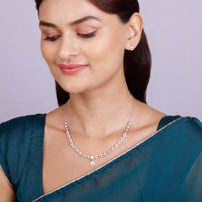 Silver Glittering Hexagon Set