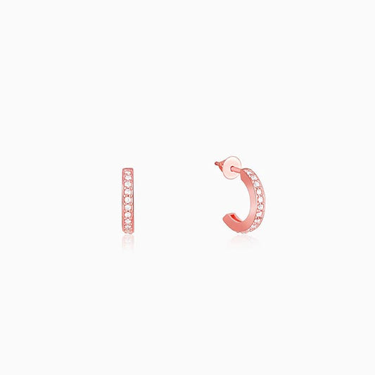 Rose Gold Bliss Hoop Earrings
