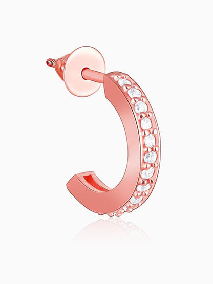 Rose Gold Bliss Hoop Earrings