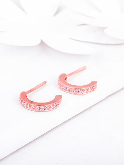 Rose Gold Bliss Hoop Earrings