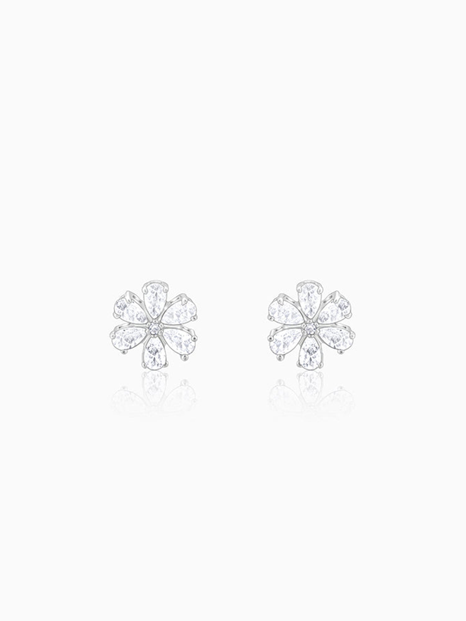 Silver Virtuous Flora Earrings