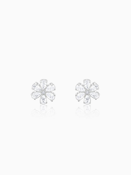 Silver Virtuous Flora Earrings