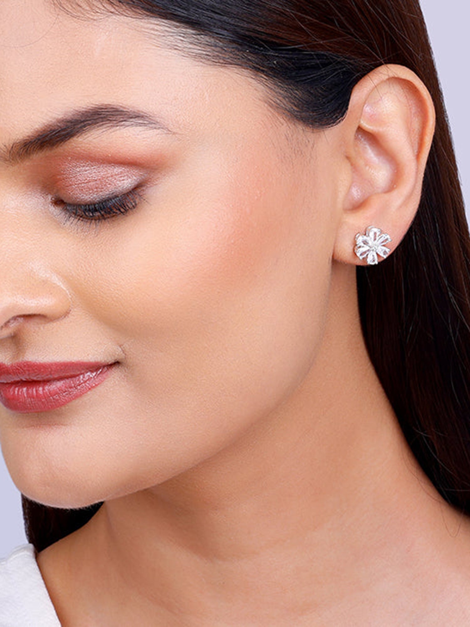 Silver Virtuous Flora Earrings