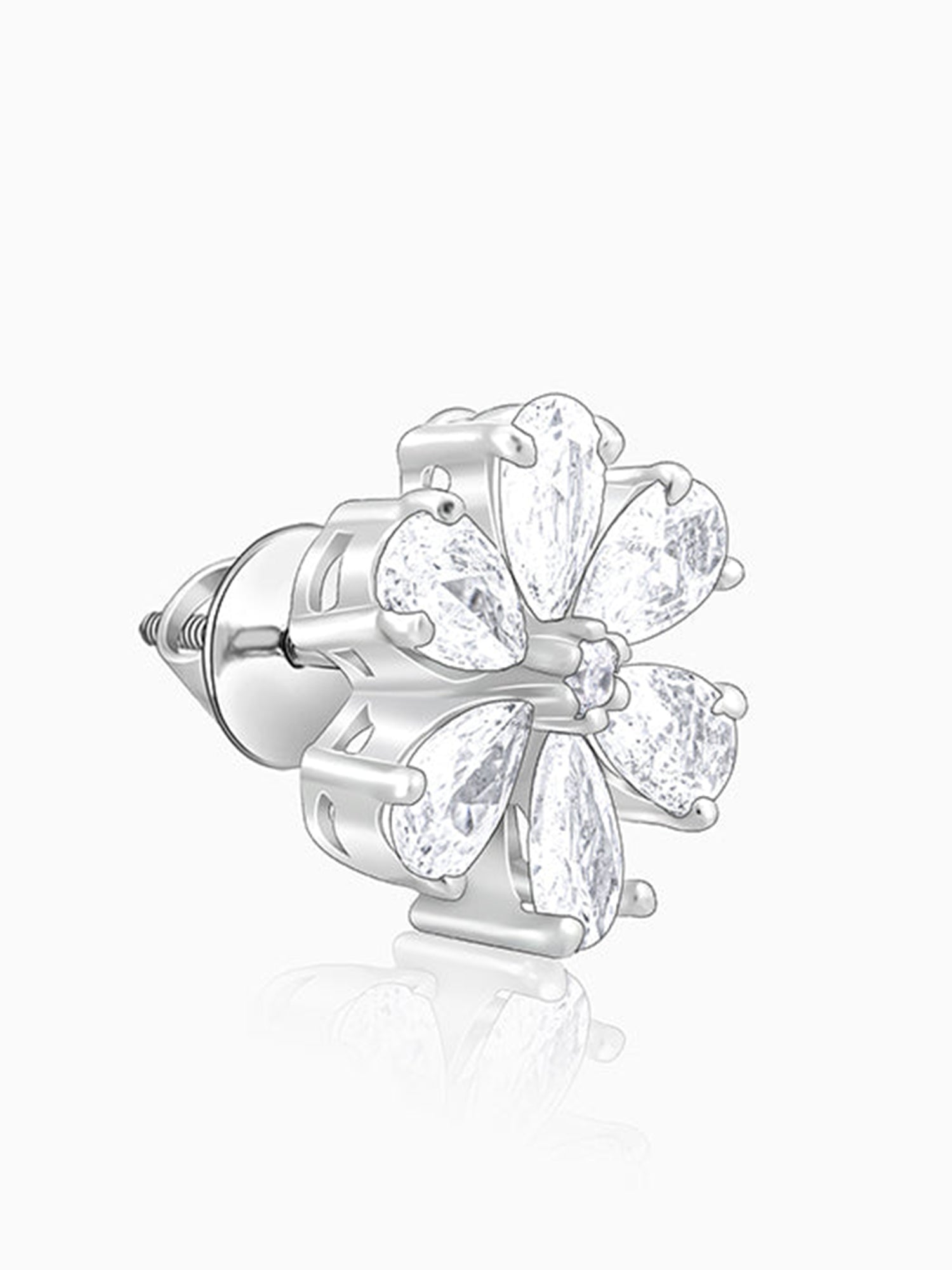 Silver Virtuous Flora Earrings