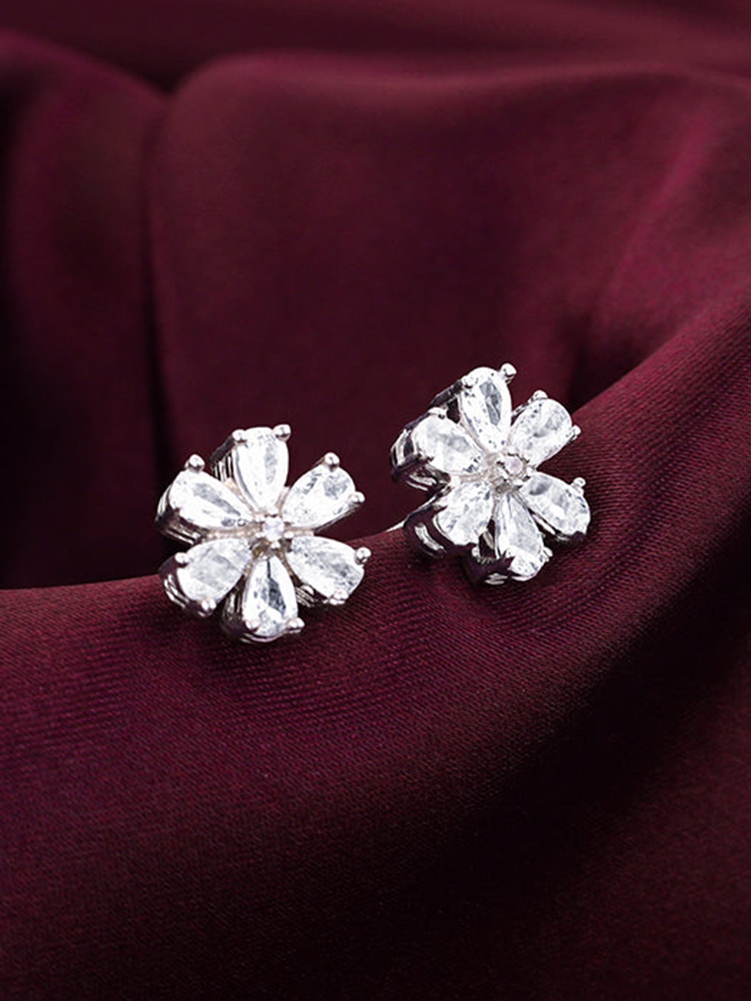 Silver Virtuous Flora Earrings