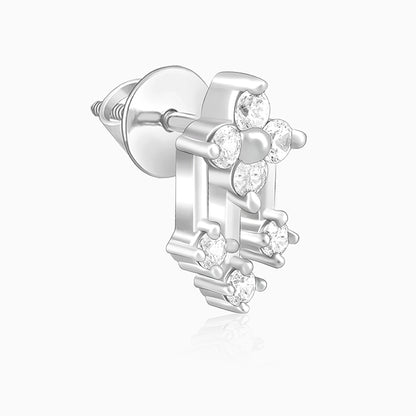 Silver Triad of Shine Earrings