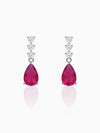 Silver Vintage Wine Earrings