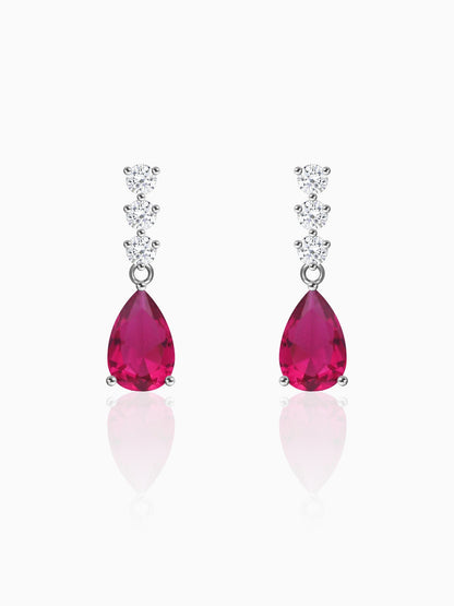Silver Vintage Wine Earrings