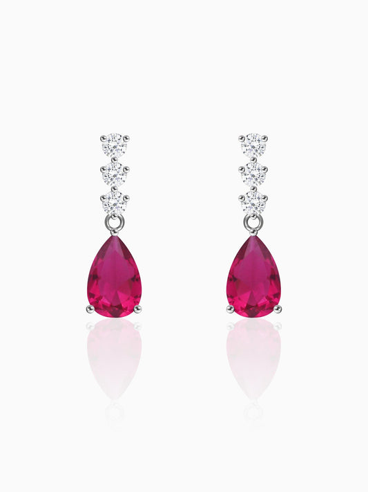 Silver Vintage Wine Earrings