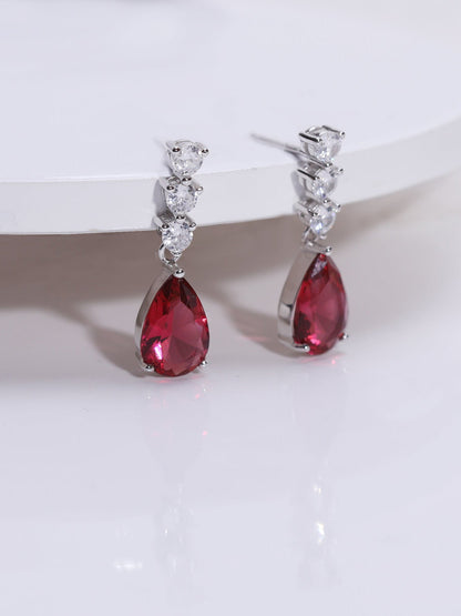 Silver Vintage Wine Earrings