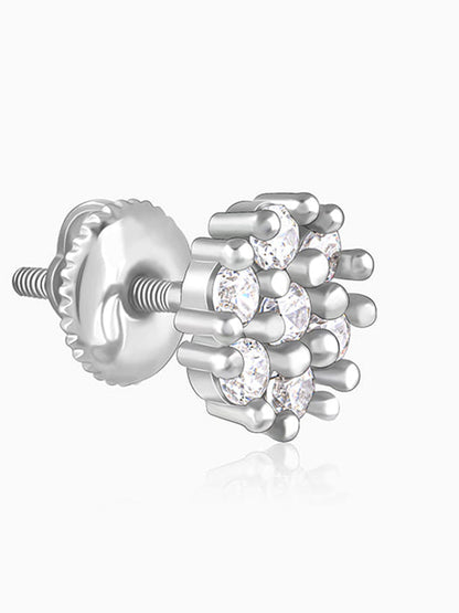 Silver Floral Elegant Earrings