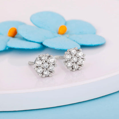 Silver Floral Elegant Earrings