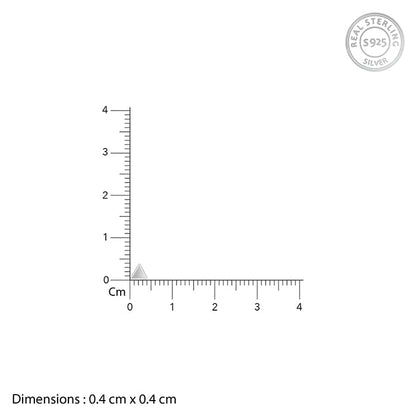 Silver Delta Shine Earrings