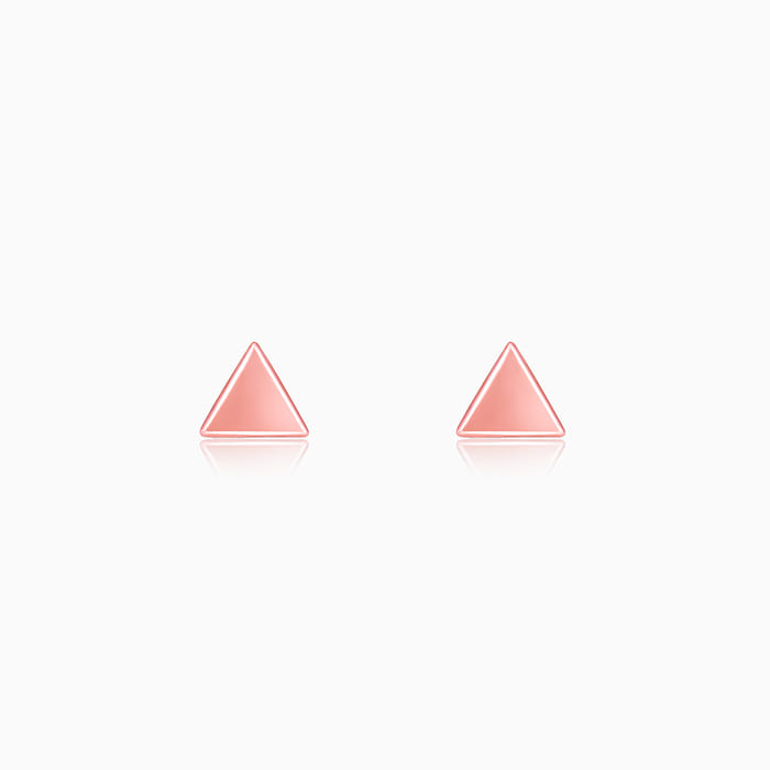 Rose Gold Delta Shine Earrings
