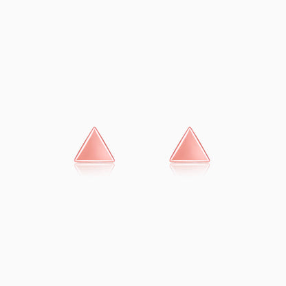 Rose Gold Delta Shine Earrings