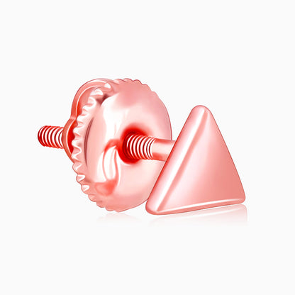 Rose Gold Delta Shine Earrings