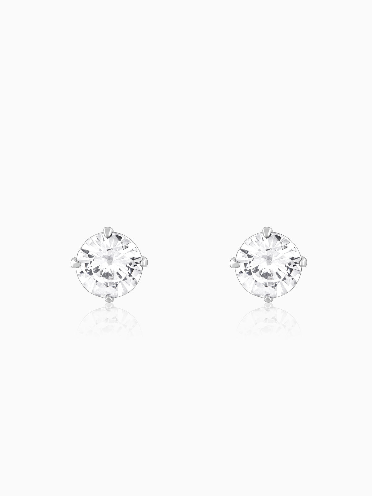 Zircon Stoned Silver Studs