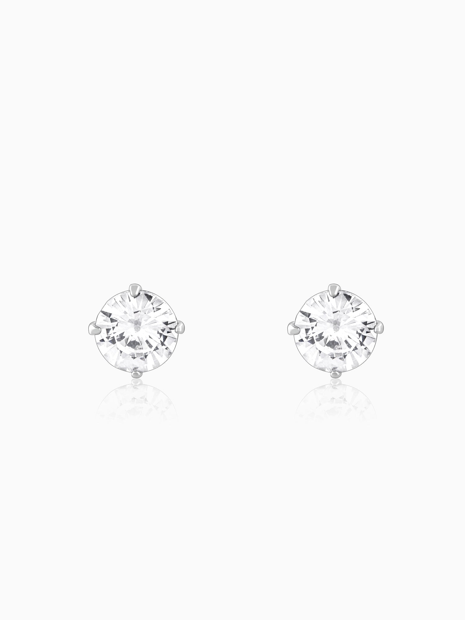 Zircon Stoned Silver Studs