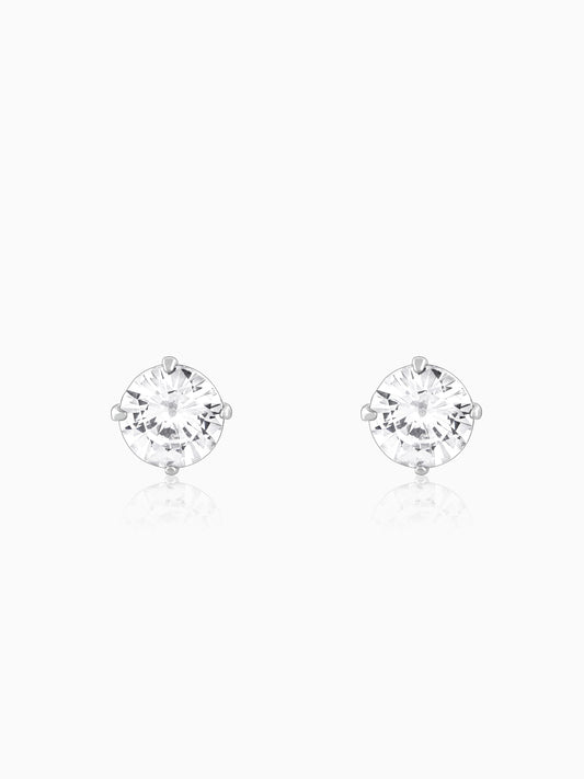 Zircon Stoned Silver Studs
