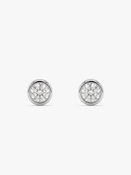 Zircon Stoned Silver Studs