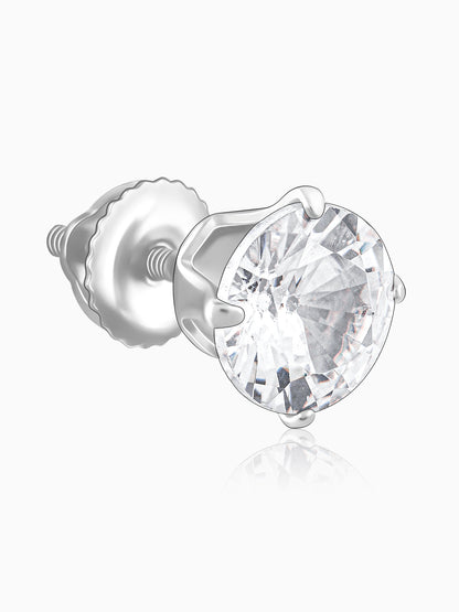 Zircon Stoned Silver Studs