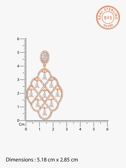 Rose Gold Bask In The Beauty Earrings