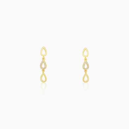 Golden Paisley Earrings
