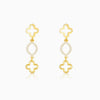 Golden Precious Floral Earrings