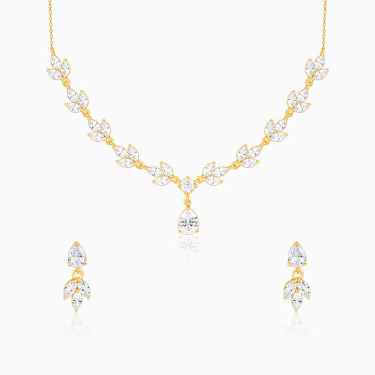 Golden Floral Shimmering Set