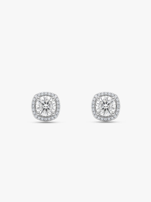 Silver Memorable Zircon Earrings