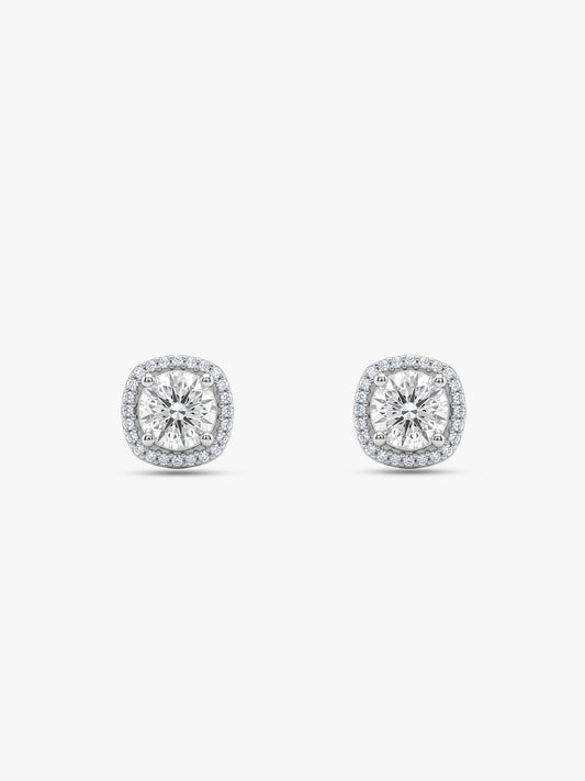 Silver Memorable Zircon Earrings