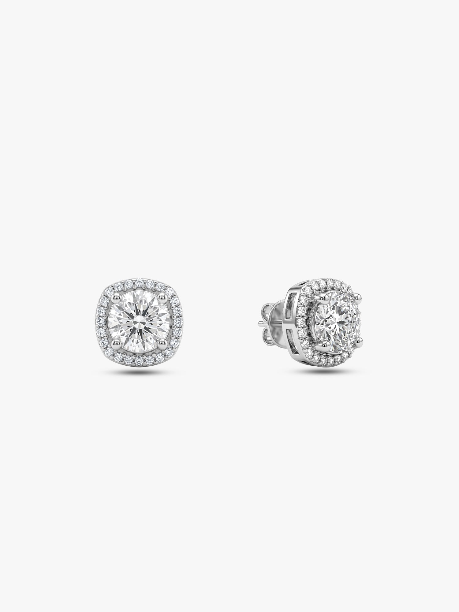 Silver Memorable Zircon Earrings