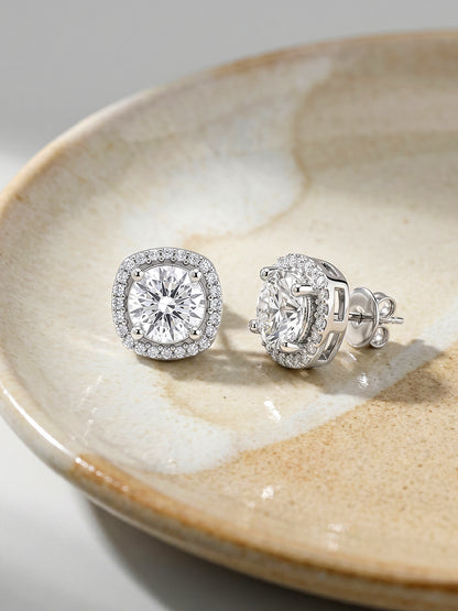 Silver Memorable Zircon Earrings