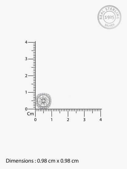 Silver Memorable Zircon Earrings