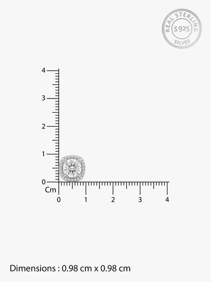 Silver Memorable Zircon Earrings