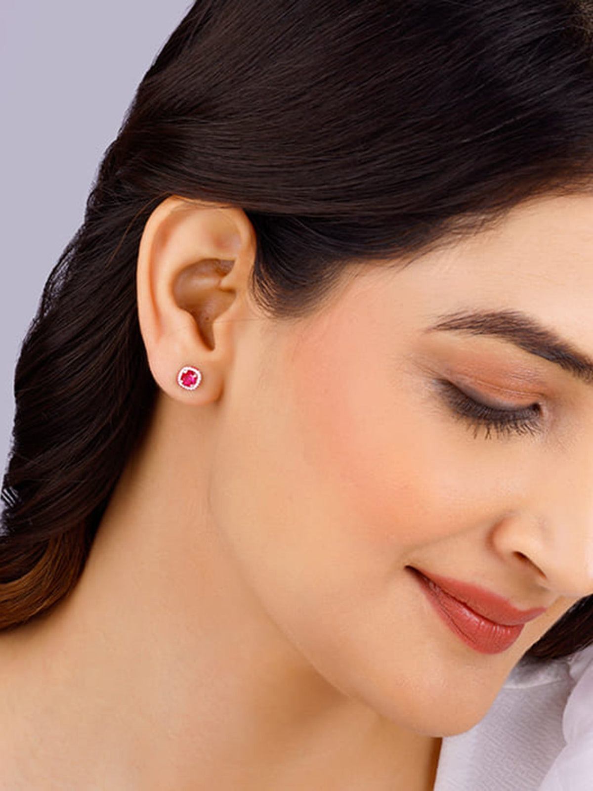 Rose Gold Classy Pink Earrings