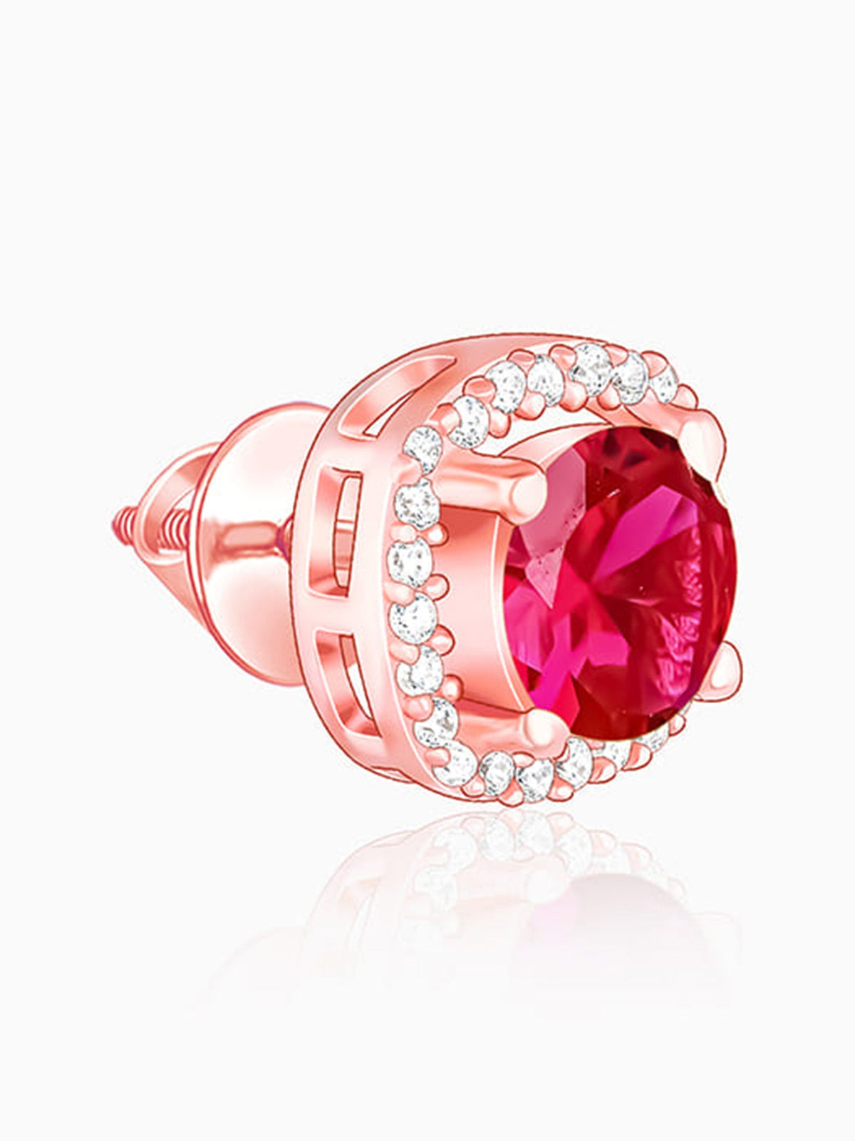 Rose Gold Classy Pink Earrings