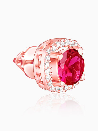 Rose Gold Classy Pink Earrings