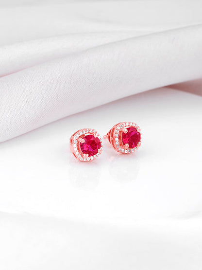 Rose Gold Classy Pink Earrings