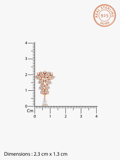 Rose Gold Party Wear Earrings