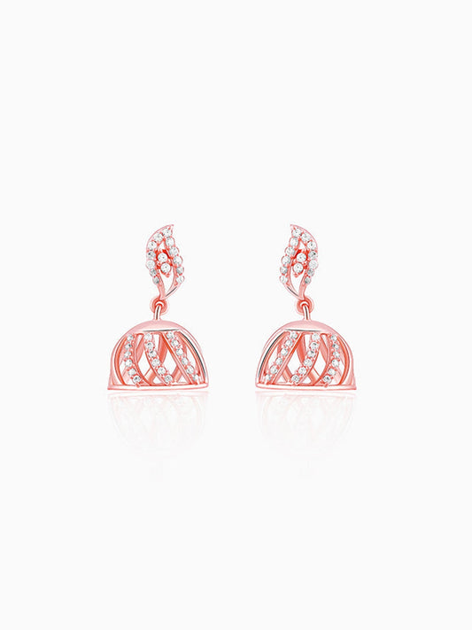 Rose Gold Shamli Jhumki Earrings