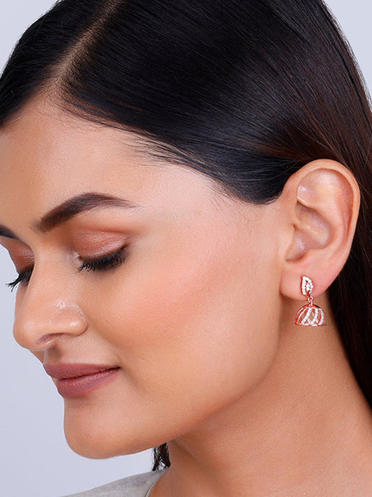 Rose Gold Shamli Jhumki Earrings