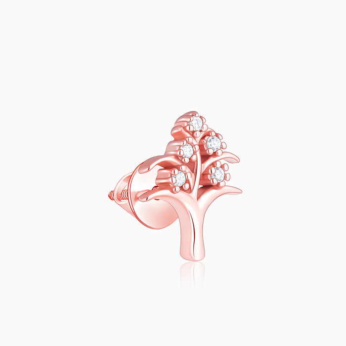 Rose Gold Neem Tree Earrings