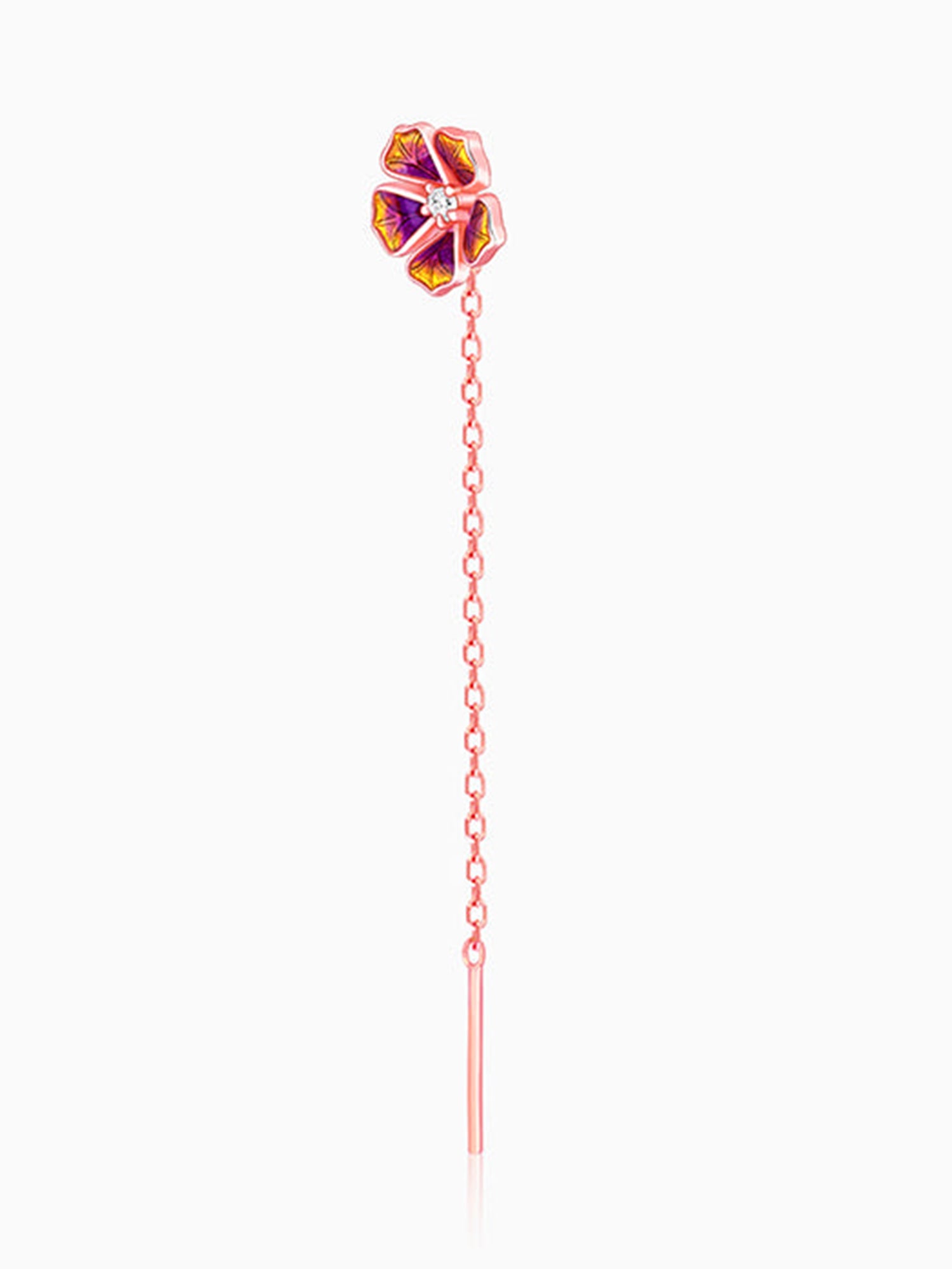 Rose Gold Bell Mallow Earrings
