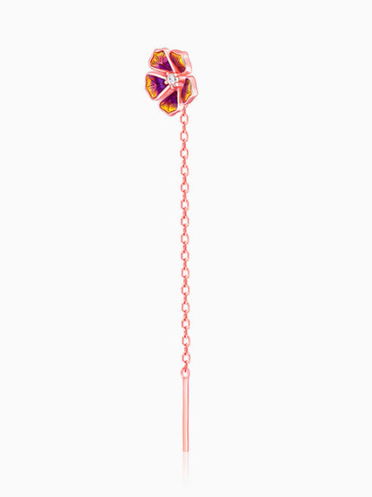 Rose Gold Bell Mallow Earrings