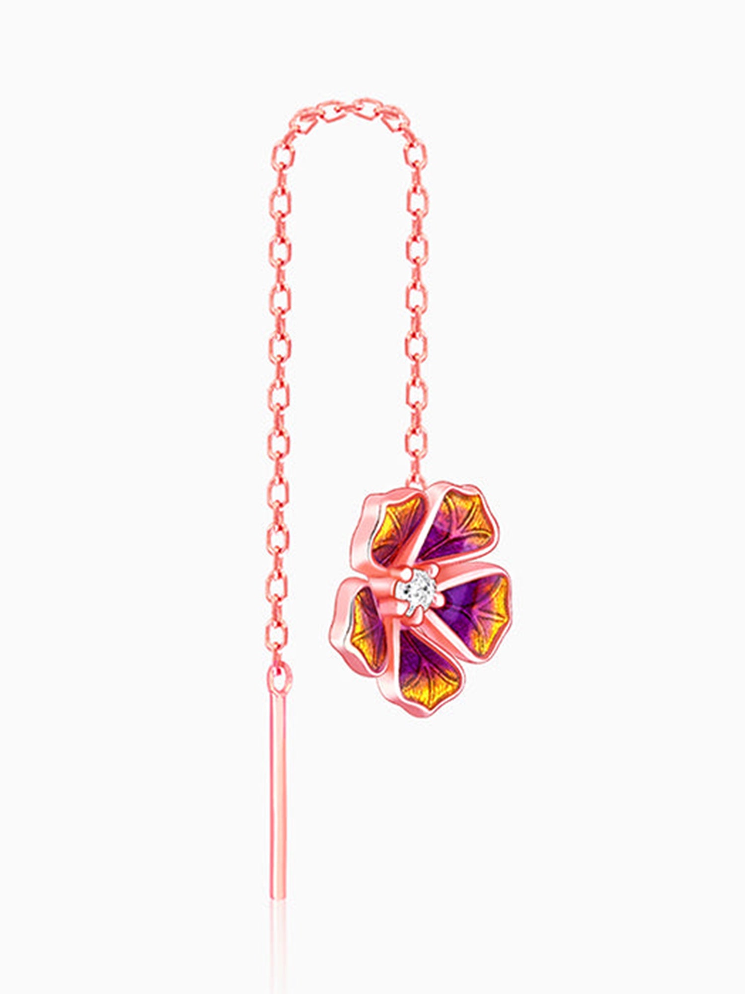 Rose Gold Bell Mallow Earrings